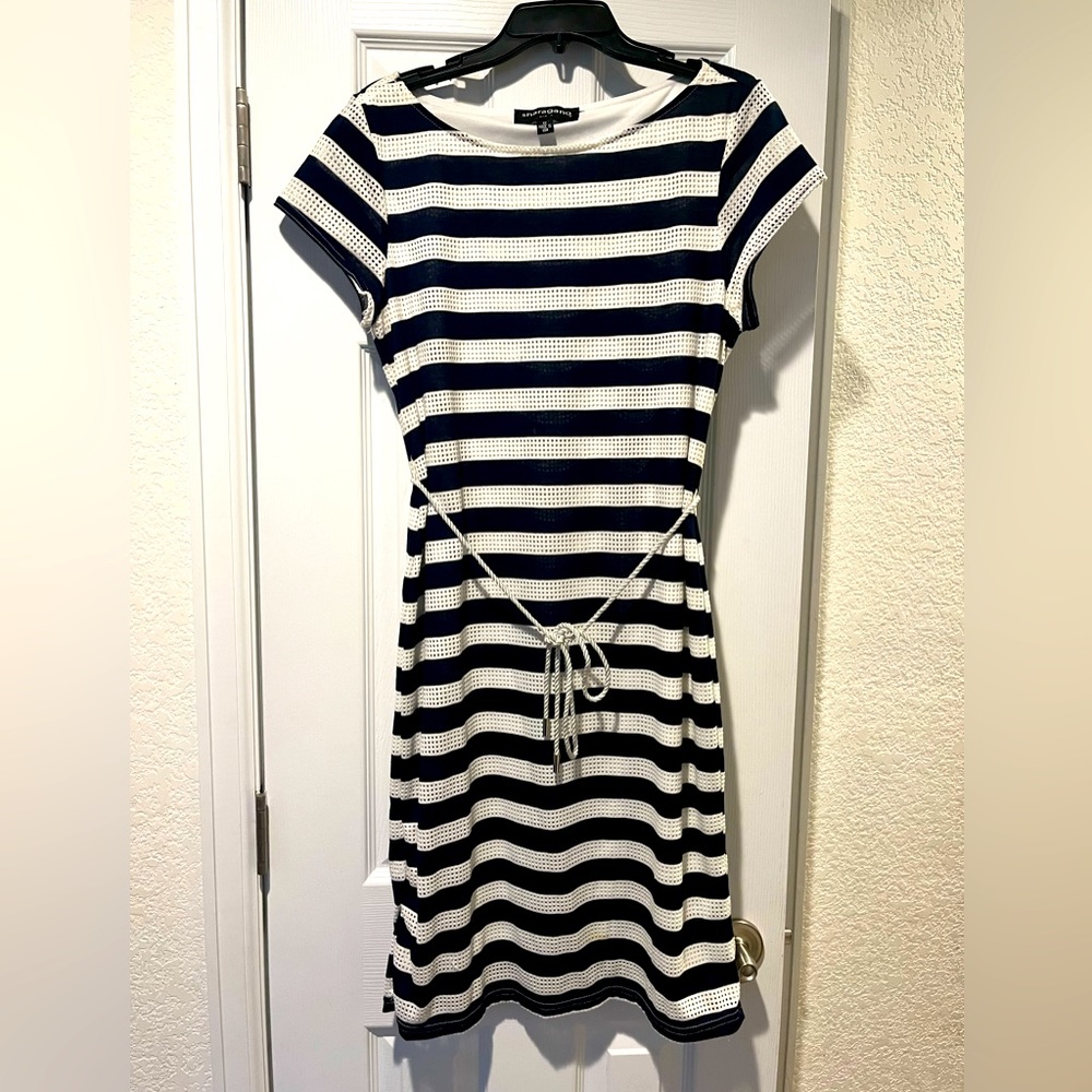 Sharagano Textured Knit Sheath Dress